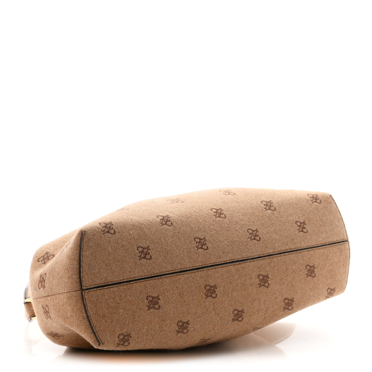 Flannel Karligraphy Embroidered Medium Fendi First Camel