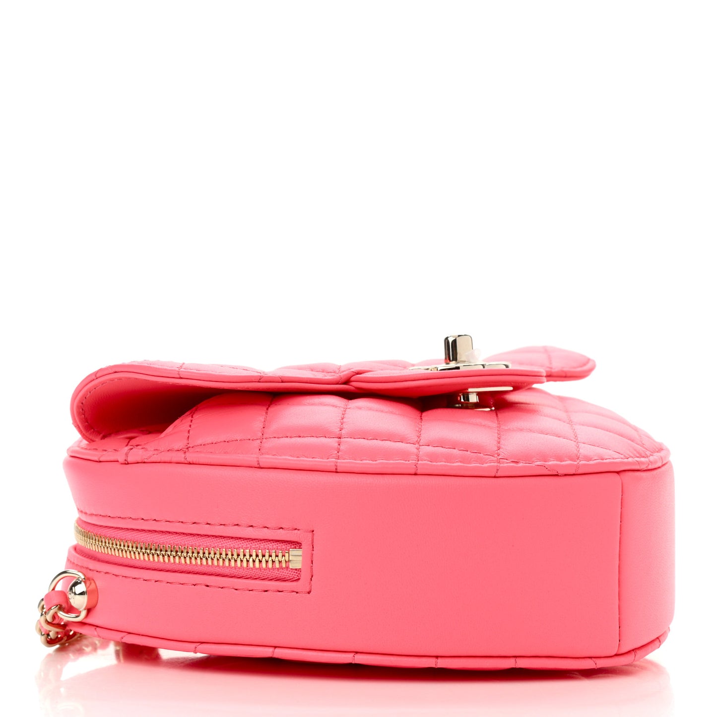 Lambskin Quilted CC In Love Heart Bag Pink