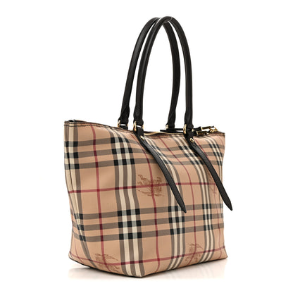 Burberry Haymarket Check Small Salisbury Tote Chocolate 3 of 14