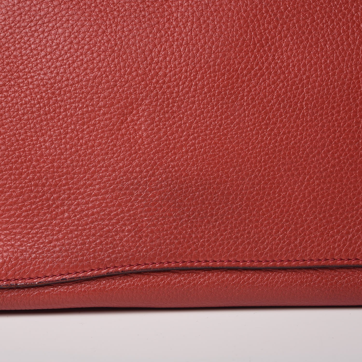 Prada Vitello Daino Shopping Tote Rosso 11 of 12