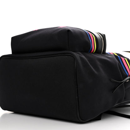 Saint Laurent Nylon Twill Dinosaur Print City Backpack Black Multicolor 9 of 14