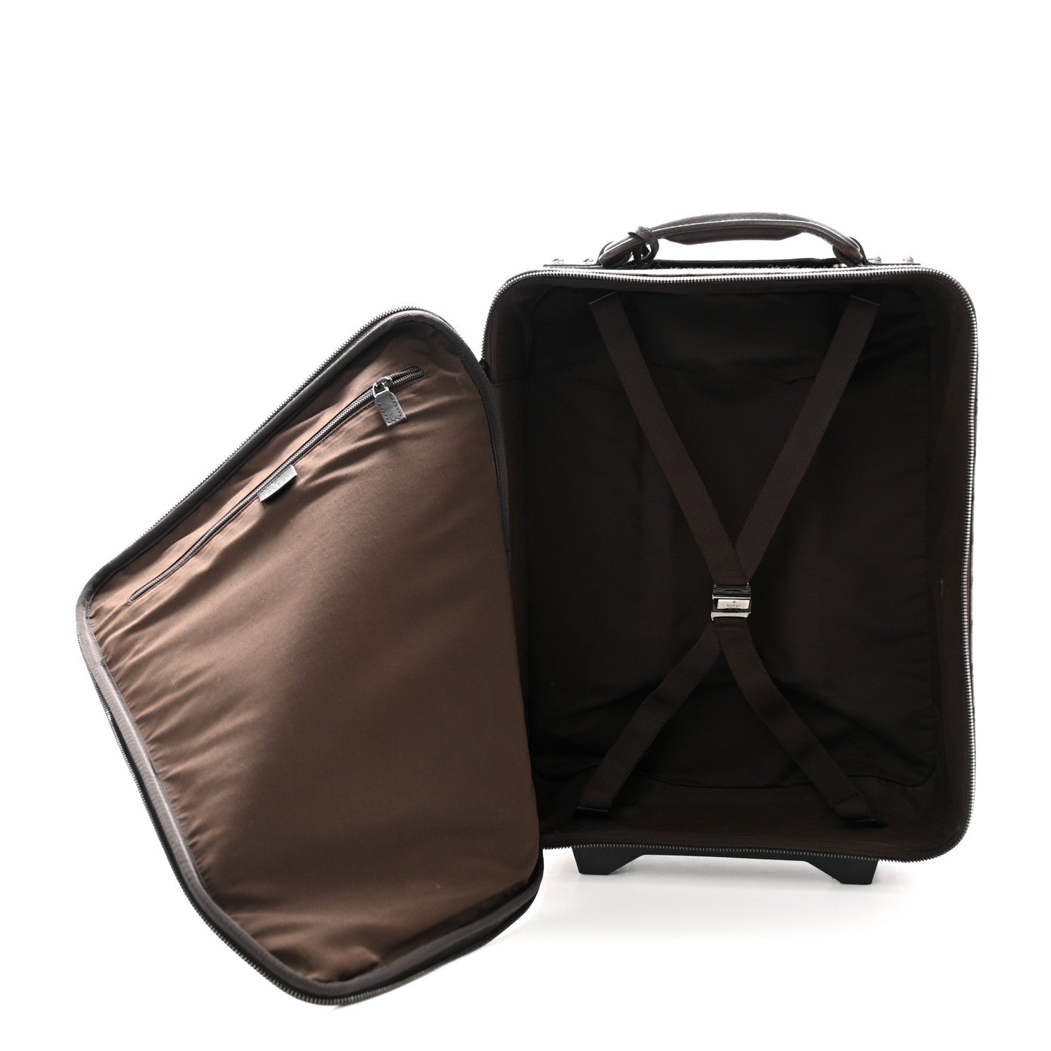 Gucci GG Plus Monogram Small Web Trolley Brown 4 of 13