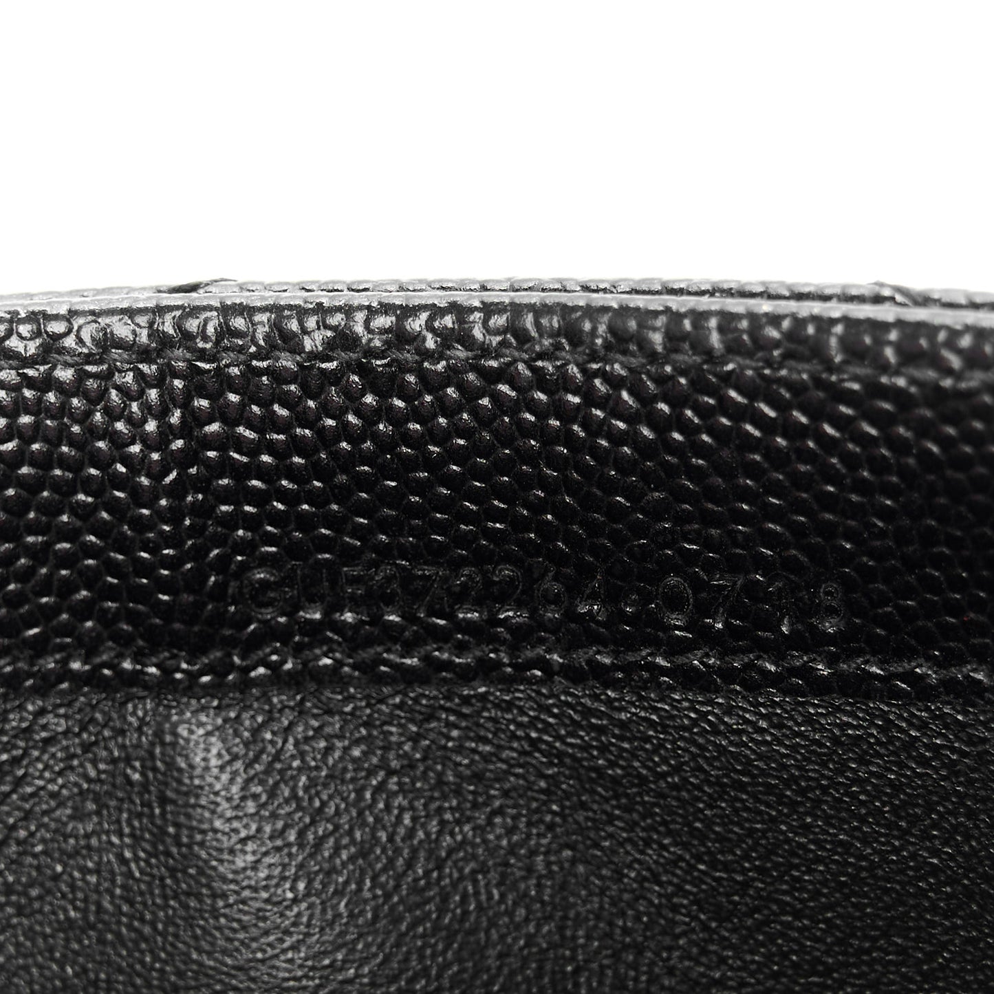 Grain De Poudre Matelasse Chevron Monogram Flap Wallet Black