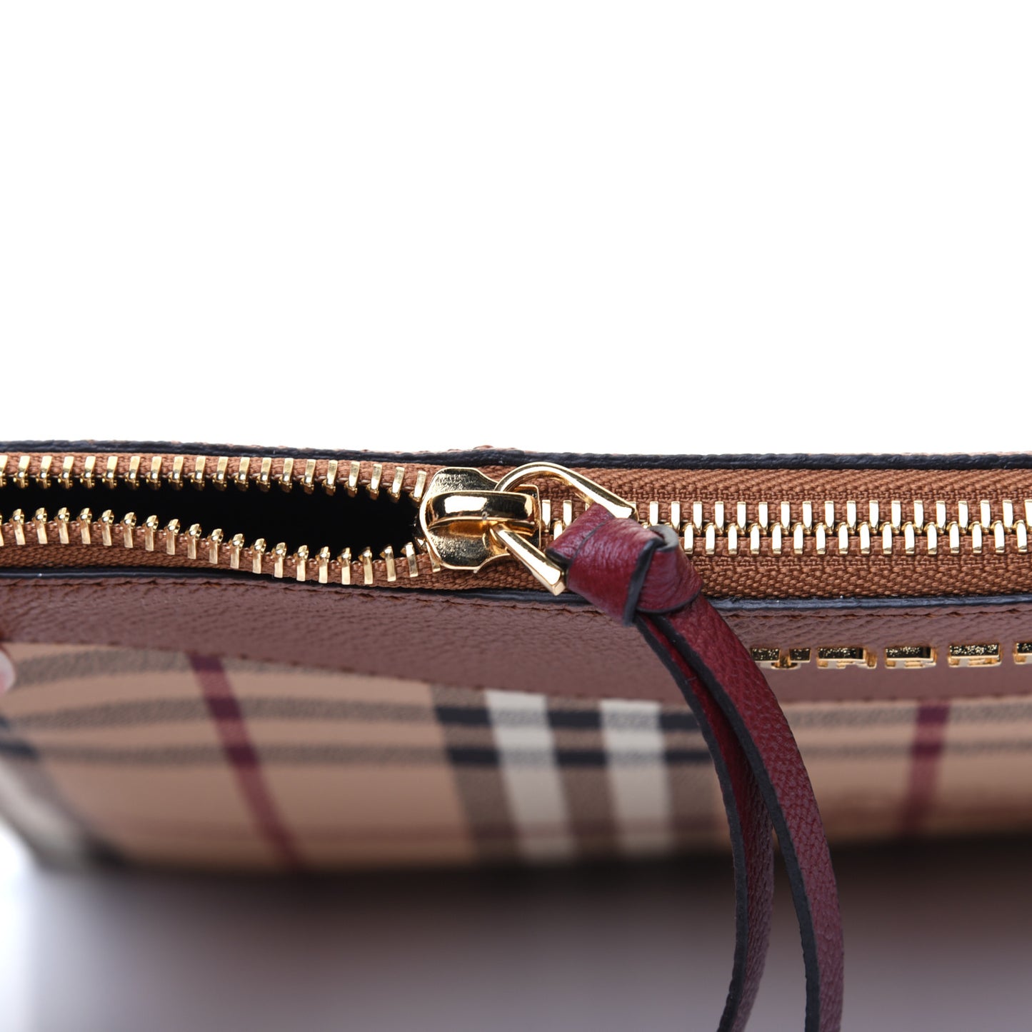 Haymarket Check Peyton Crossbody Clutch Bag Toffee