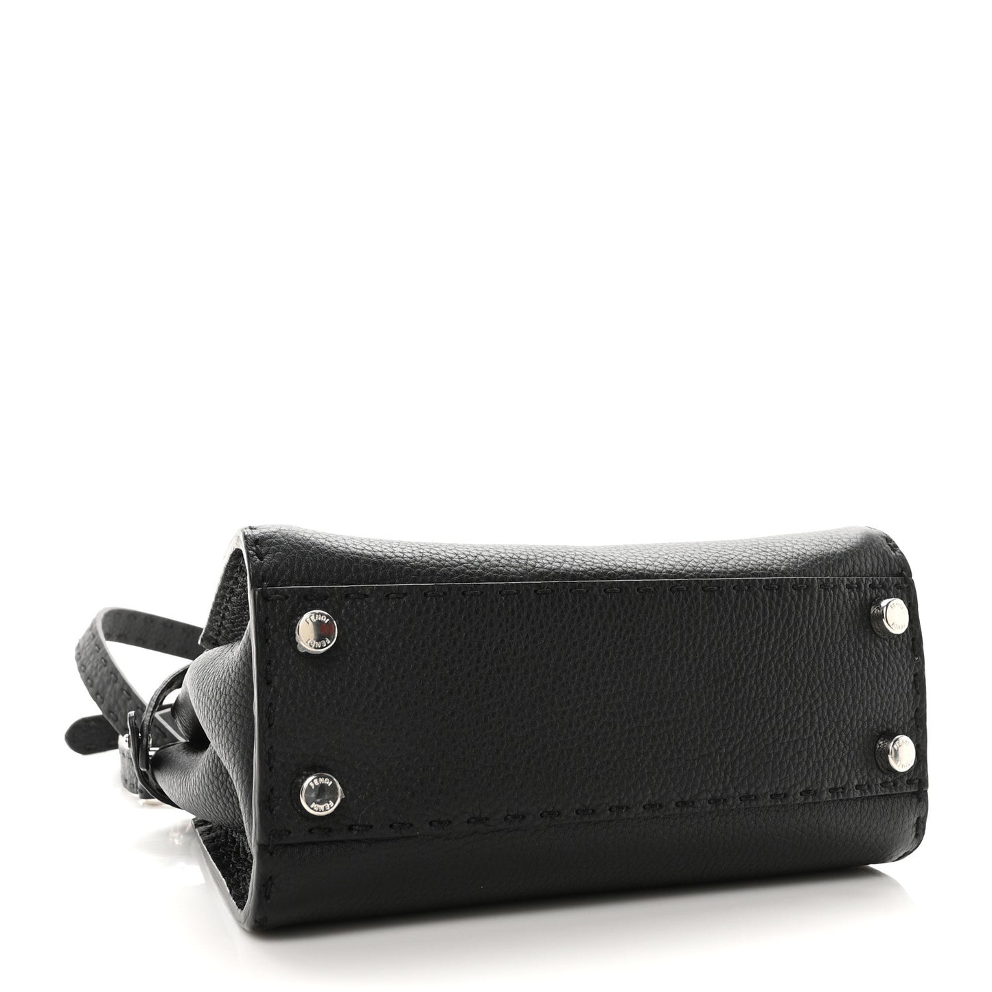 Cuoio Romano Selleria Bi-Color Mini Peekaboo Iconic Satchel Black Mou