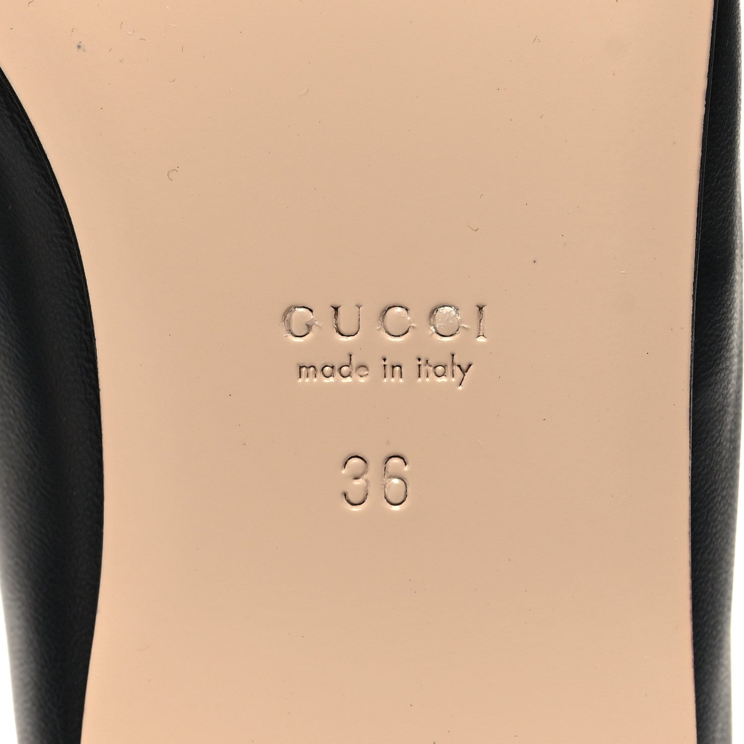 Gucci Nappa Lumiere Deva Horsebit Chain Embellished Flats 36 Black 7 of 9