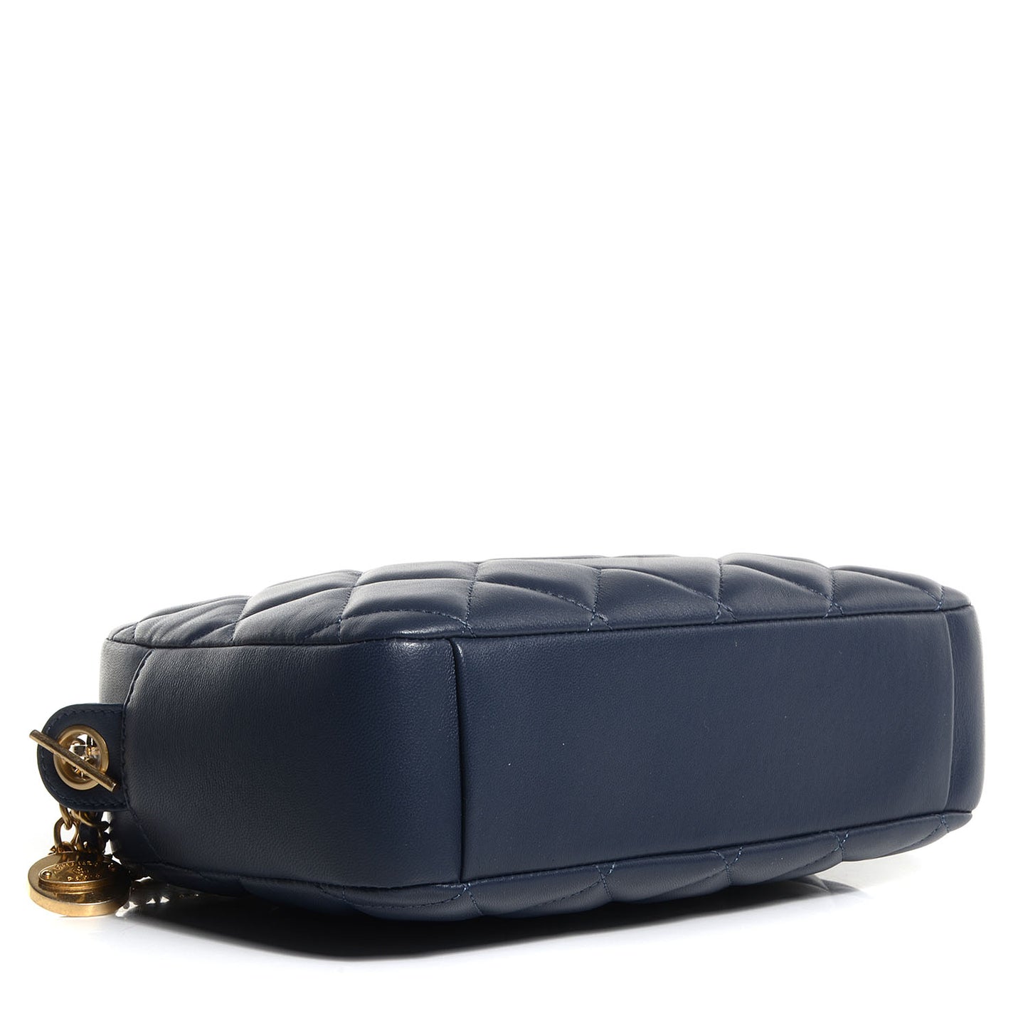 Lambskin Diamond CC Small Camera Case Dark Blue