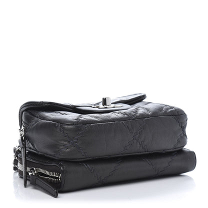 Chanel Metallic Lambskin Stitched New Mini Flap Grey 4 of 14