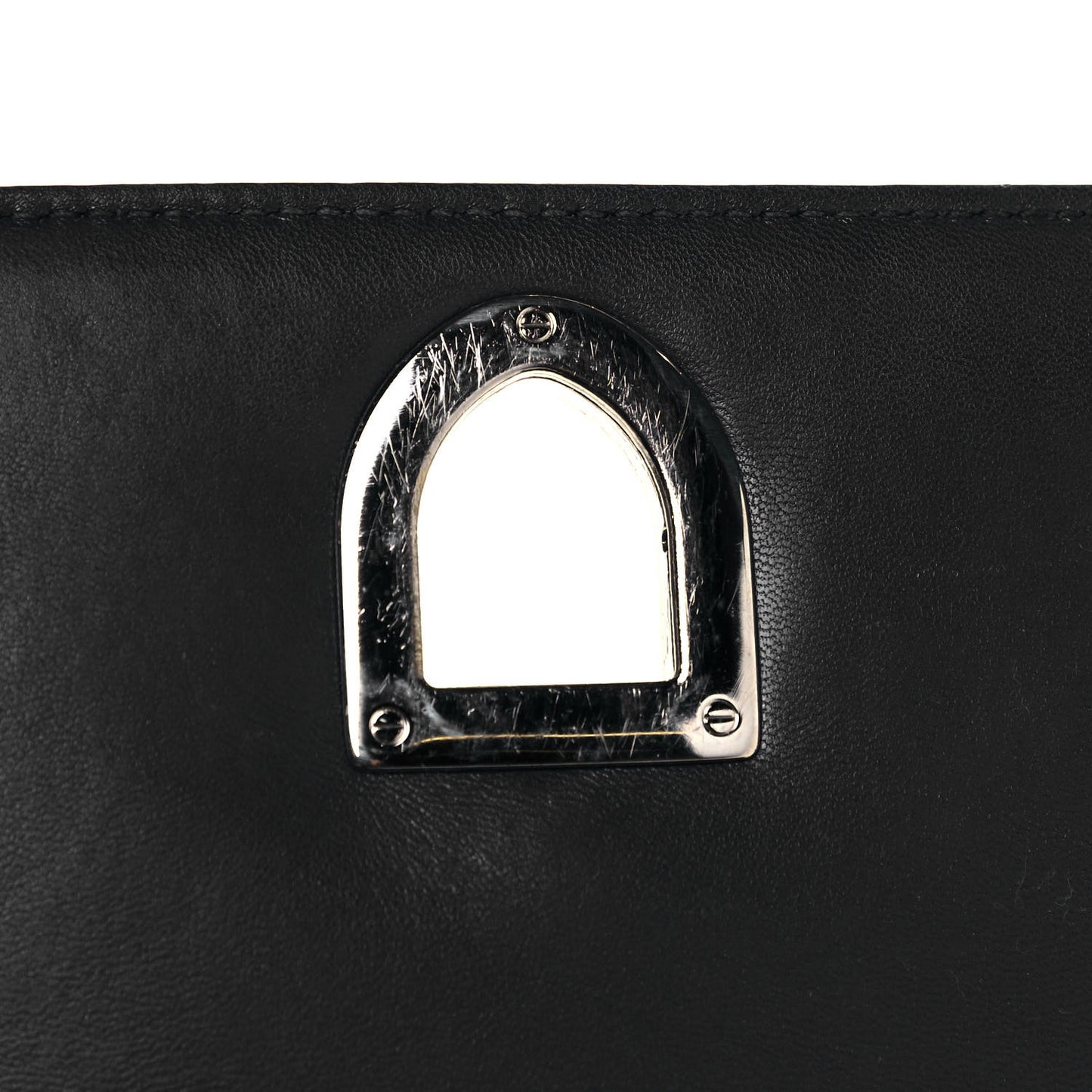 Metallic Patent Micro-Cannage Medium Diorama Flap Bag Silver