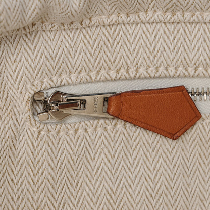 Hermes Canvas Barenia Fourbi 25 MM Pouch Naturel Fauve 7 of 7