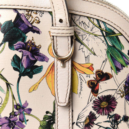 Gucci Calfskin Flora Infinity Small Nice Top Handle Dome Bag White 8 of 14