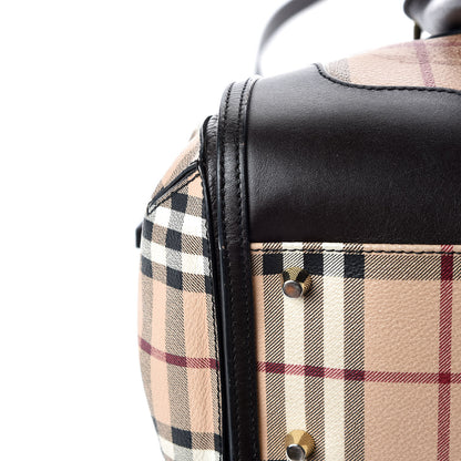 Burberry Haymarket Check Small Gladstone Chocolate 16 of 17