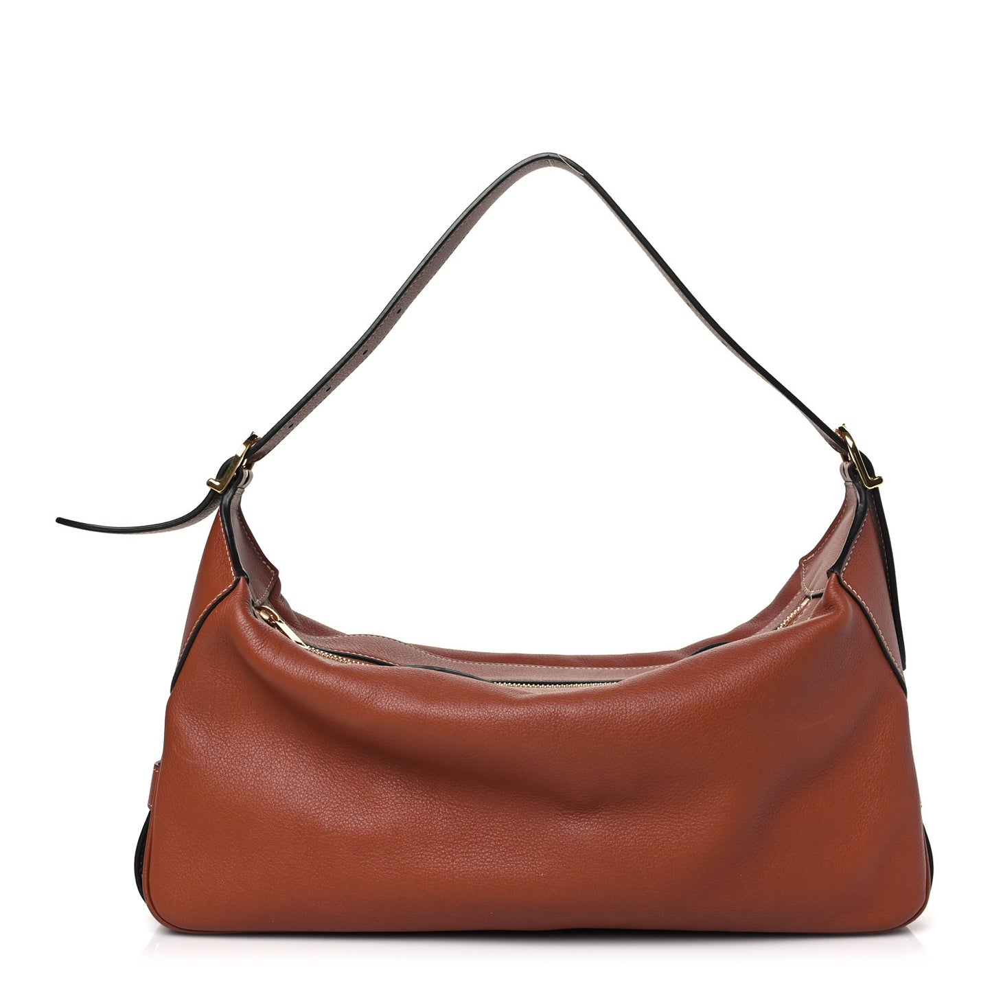 Supple Calfskin Medium Romy Shoulder Bag Tan