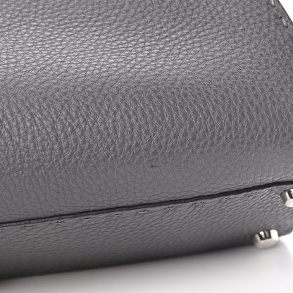 Fendi Cuoio Romano Selleria Bi-Color Medium Peekaboo Iconic Satchel Asfalto Latte 18 of 22