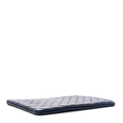 Chanel Caviar Quilted Large Cosmetic Case Navy 4 of 8