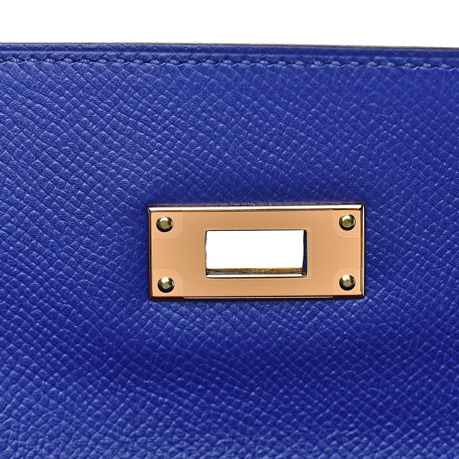 Hermes Epsom Horseshoe Kelly Sellier 32 Bleu Electrique Rose Sakura 21 of 31