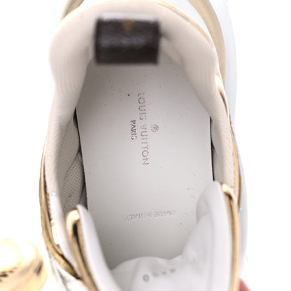Louis Vuitton Metallic Calfskin Technical Nylon LV Archlight Sneakers 36 Gold White 12 of 16