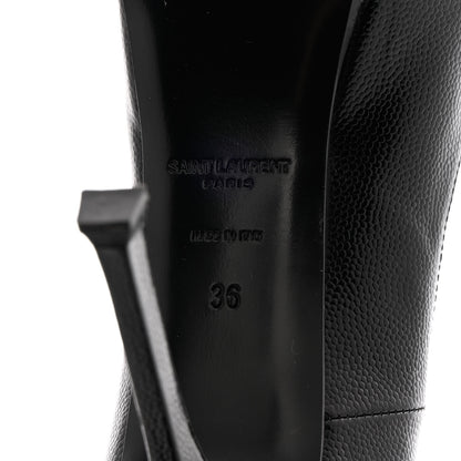 Saint Laurent Vernigolf Tribute Two 80 Platform Pumps 36 Black 8 of 11