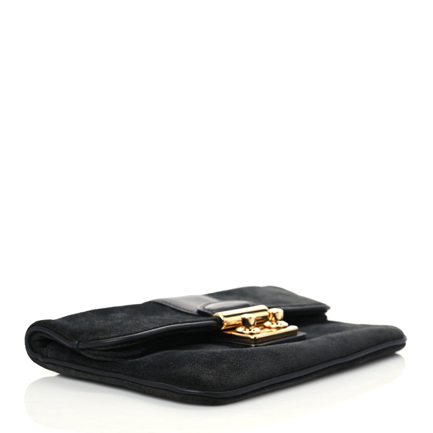 Louis Vuitton Suede Sofia Coppola Slim Clutch MM 5 of 8