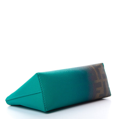 Fendi Zucca Ombre Large Cosmetic Pouch Tobacco Turquoise 4 of 8
