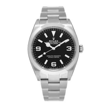 Rolex Stainless Steel 36mm Oyster Perpetual Explorer Watch Black 124270 1 of 5
