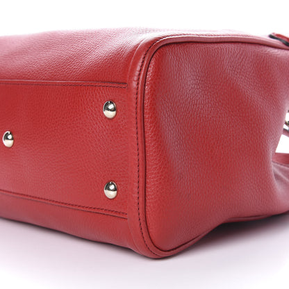 Gucci Pebbled Calfskin Small Soho Shoulder Bag Red 10 of 12