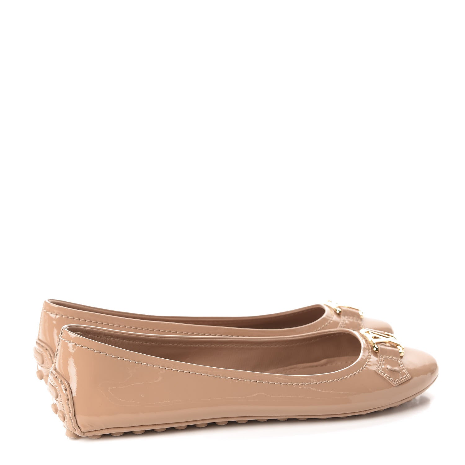 Louis Vuitton Patent Calfskin Oxford Ballerina Flats 39.5 Rose Poudre 4 of 10