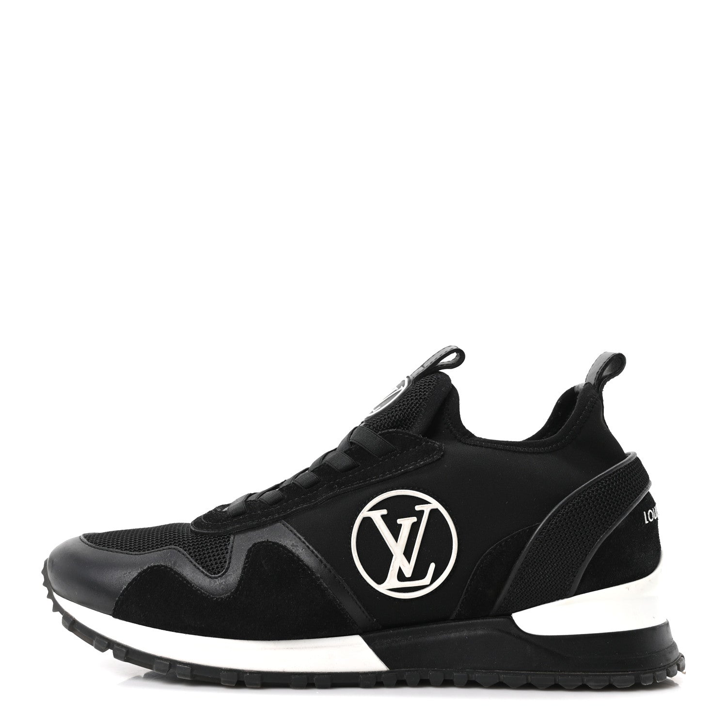 Louis Vuitton Calfskin Run Away Sneakers 38.5 Black 1 of 9