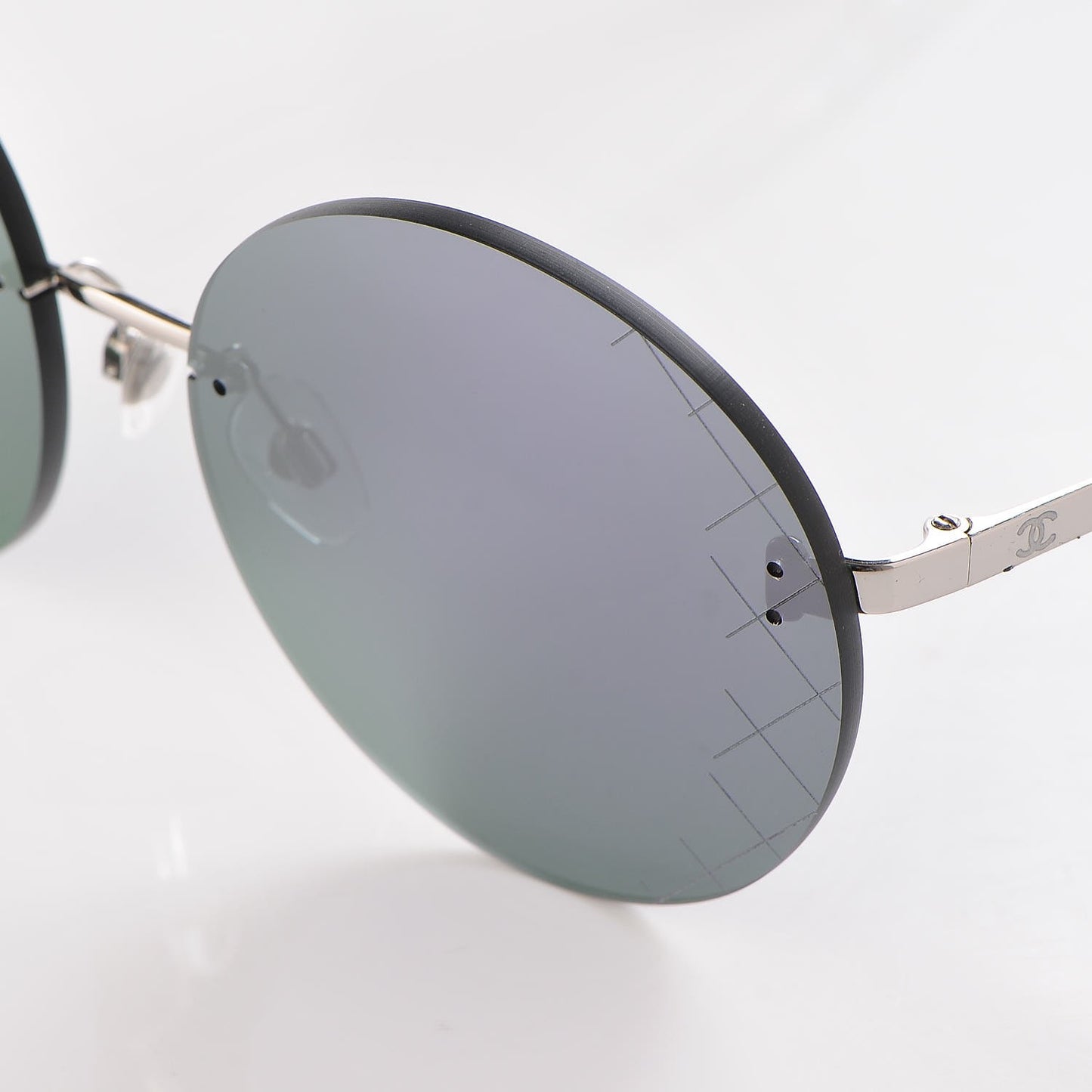 Mirrored Round Sunglasses 4216 Purple