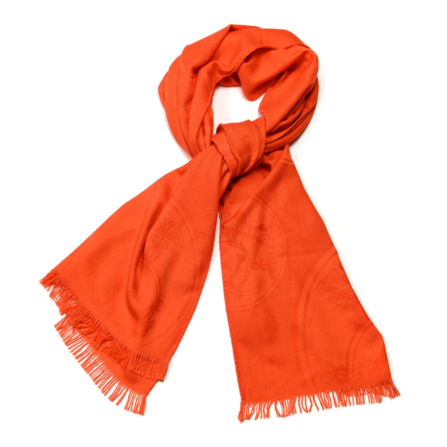 Cashmere Silk New Libris Stole Orange Exotique