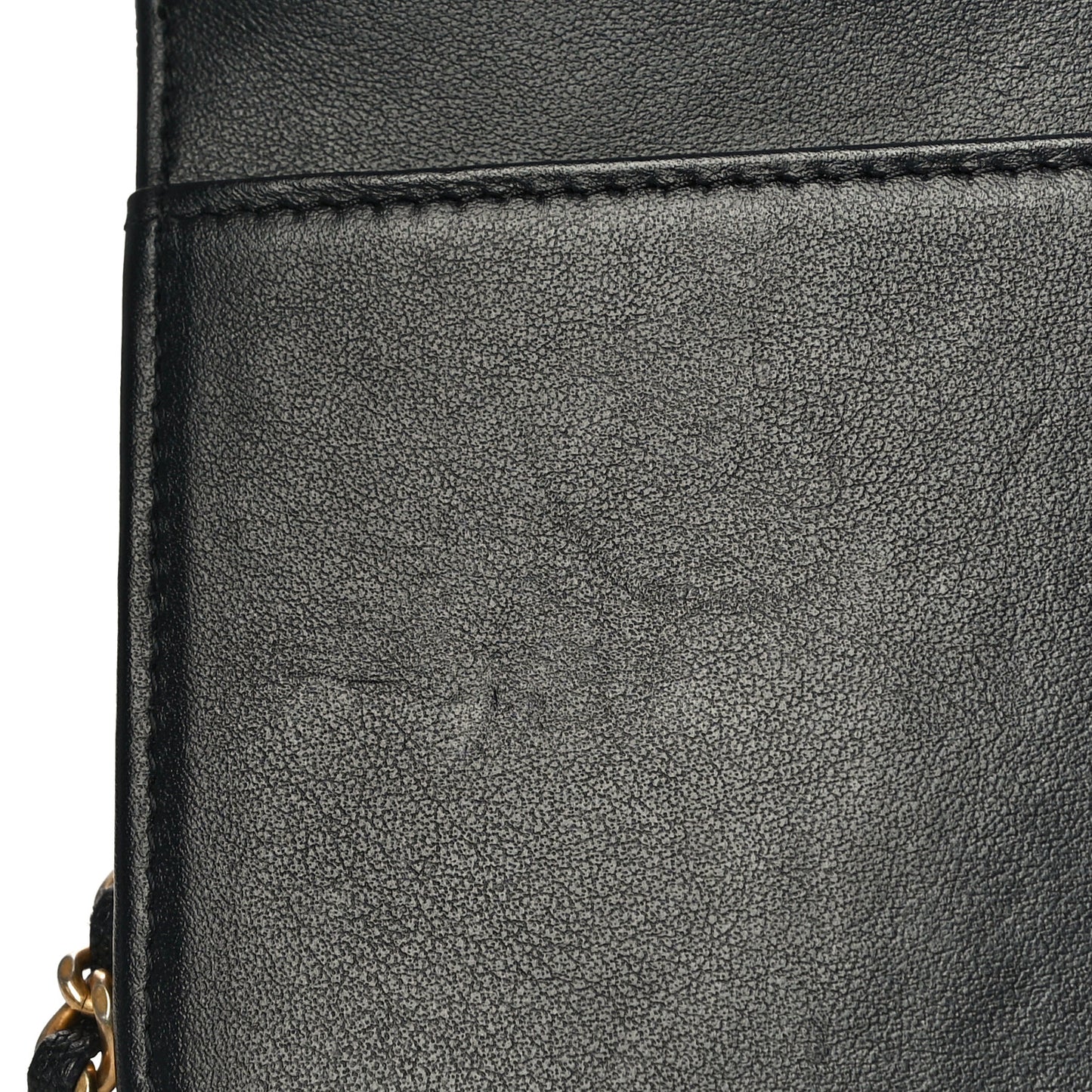 Caviar Quilted Boy Wallet On Chain WOC Navy