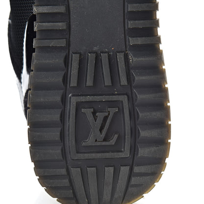 Louis Vuitton Suede Monogram Run Away Sneakers 36 Black 7 of 8