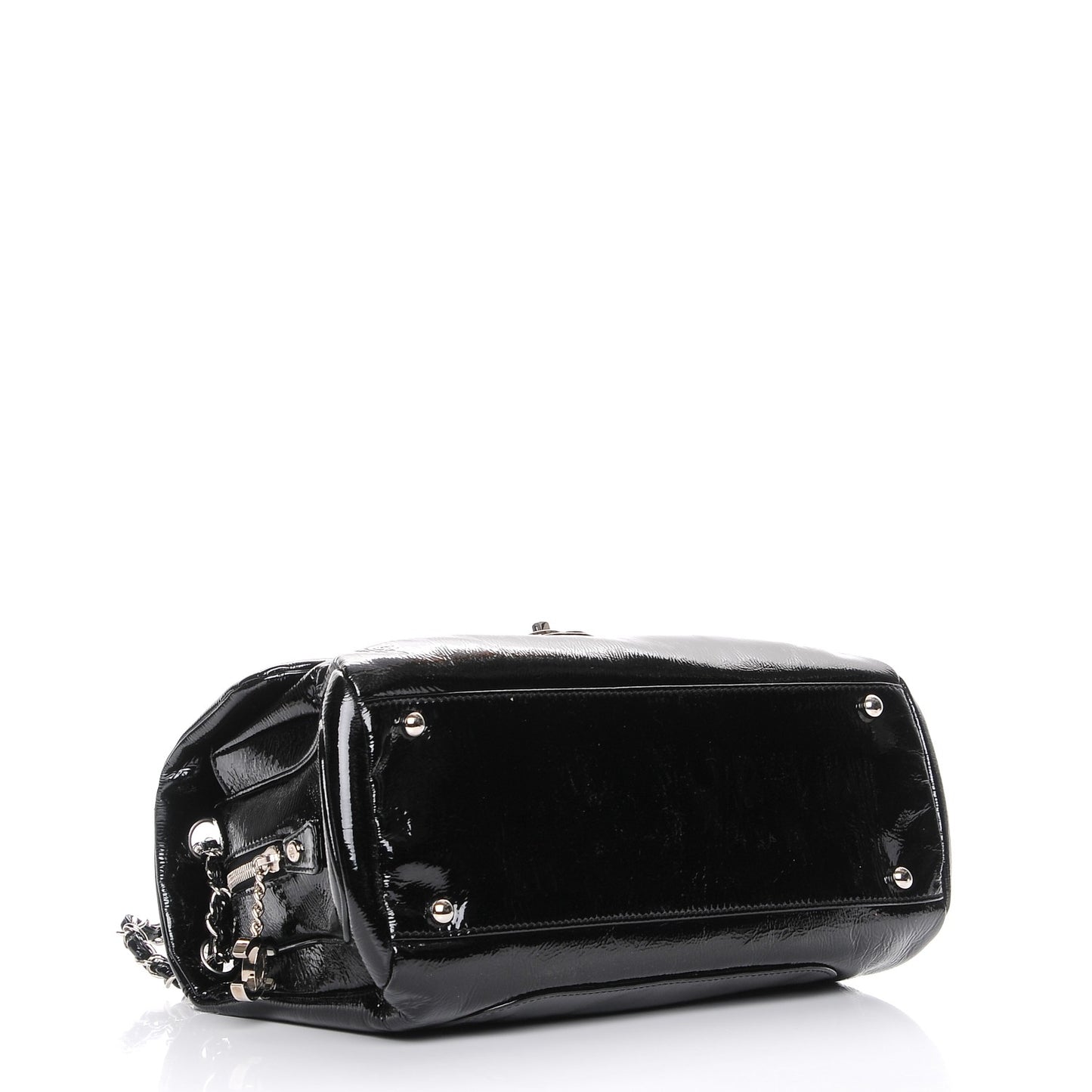 Patent Luxe Ligne Large Flap Black