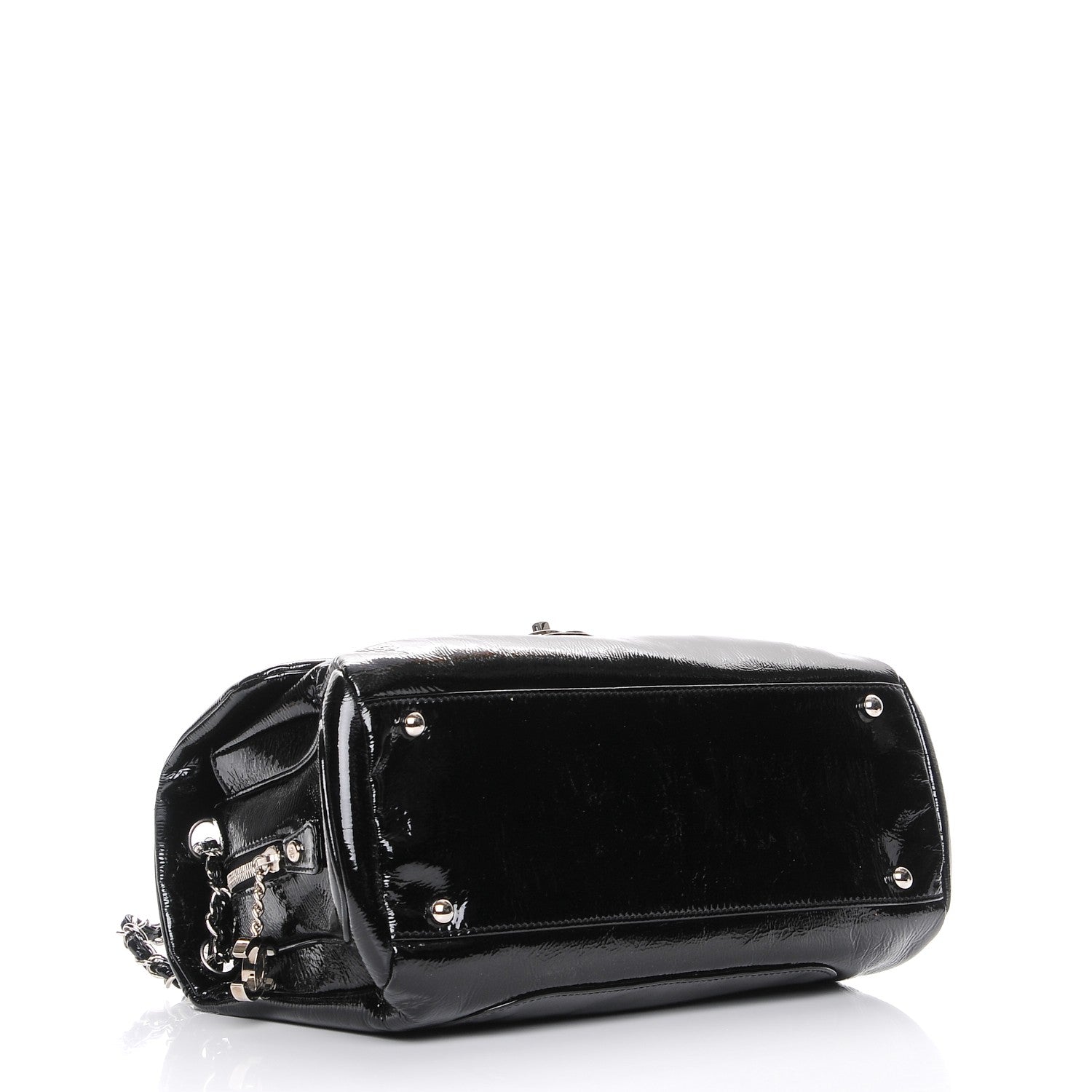 Chanel Patent Luxe Ligne Large Flap Black 4 of 9
