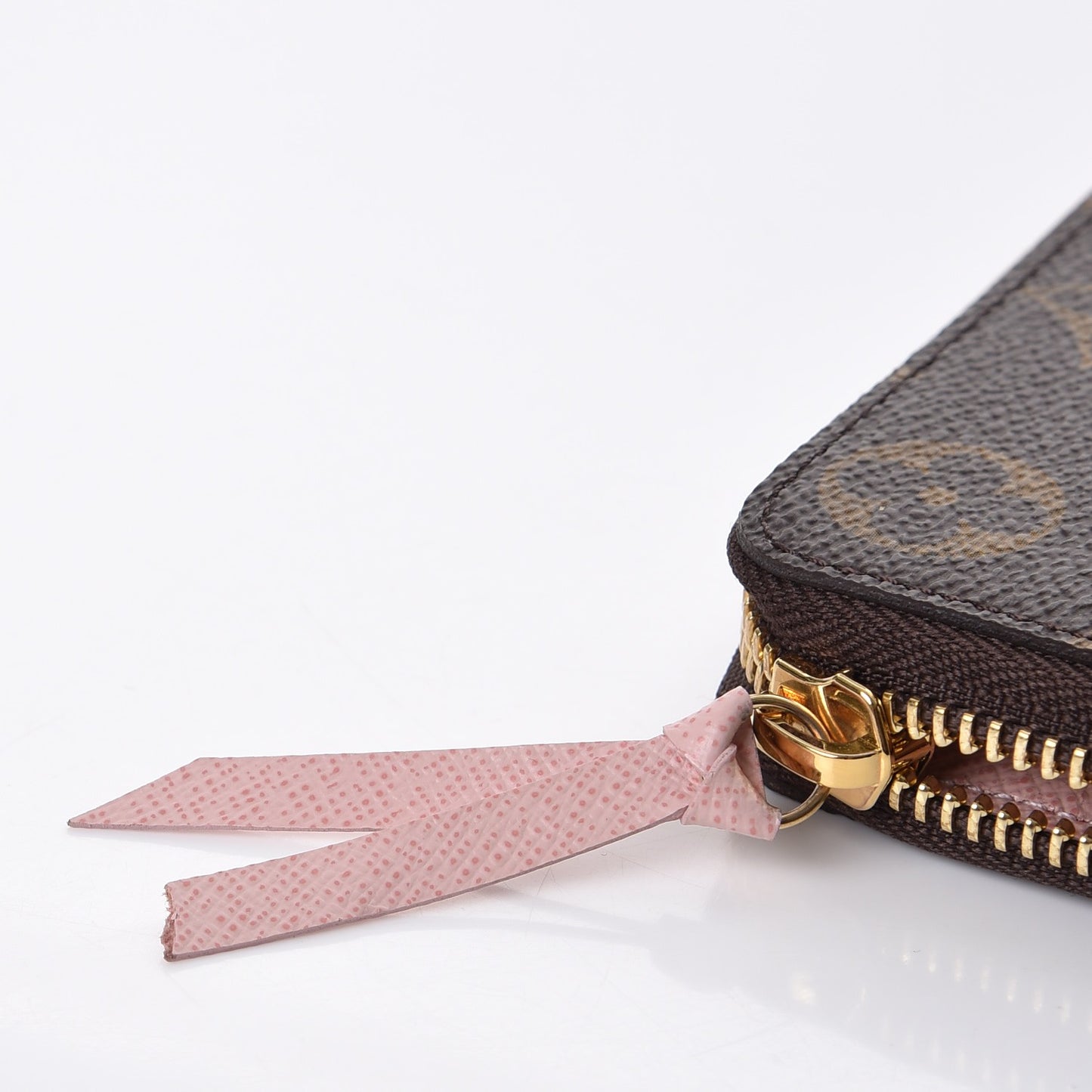 Monogram Clemence Wallet Rose Ballerine