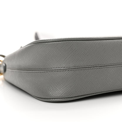 Prada Saffiano Lux Re-Edition 2005 Shoulder Bag Slate 8 of 11