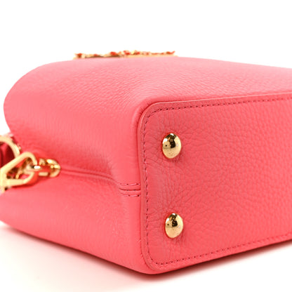 Louis Vuitton Taurillon LV Bloom Capucines Mini Pink Sky 7 of 8
