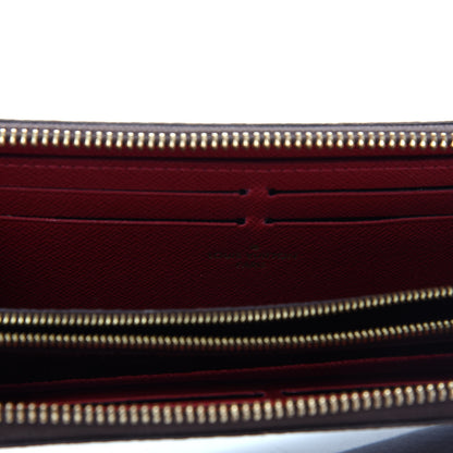 Louis Vuitton Damier Ebene Clemence Wallet Cherry 6 of 7