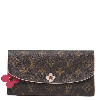 Louis Vuitton Monogram Bloom Flower Emilie Wallet 1 of 9