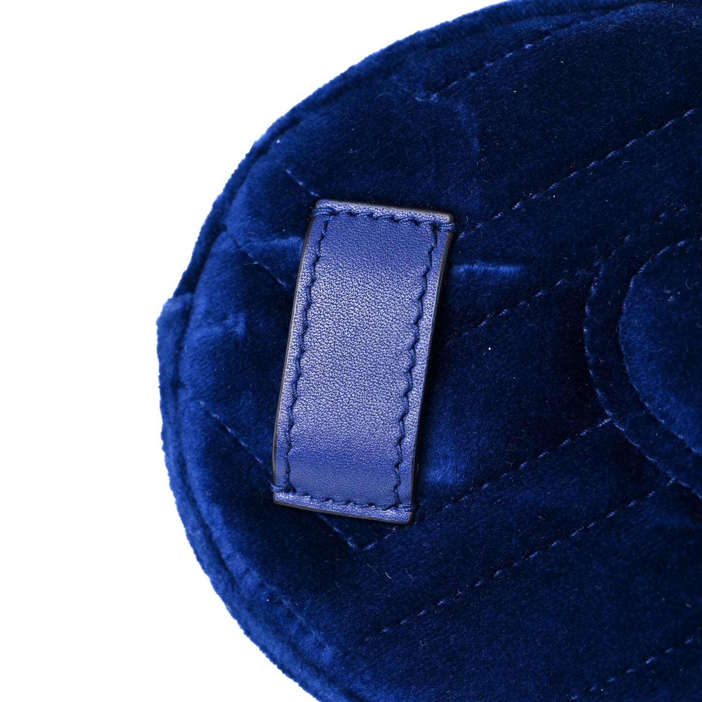 Velvet Matelasse GG Marmont Belt Bag 75 30 Cobalt Blue