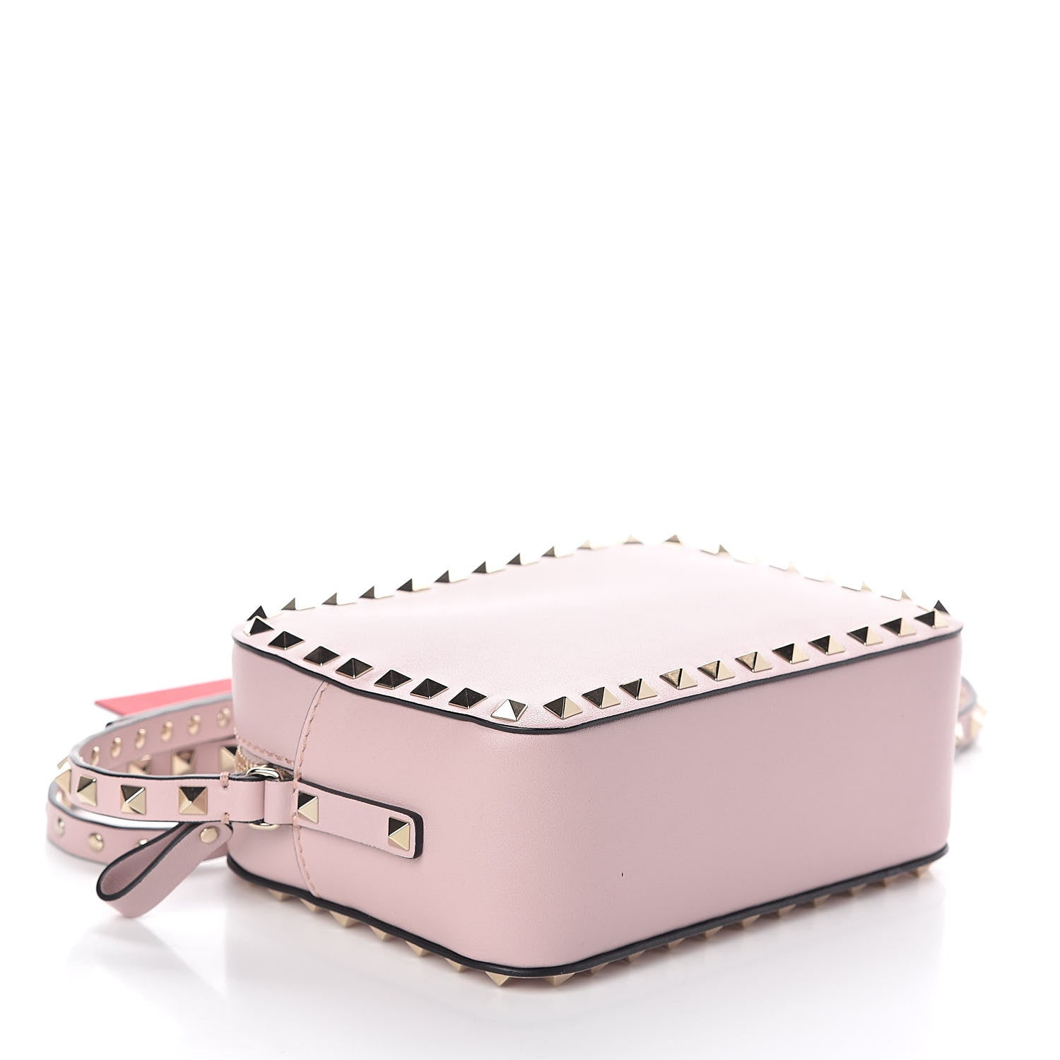 Valentino Garavani Calfskin Rockstud Camera Crossbody Bag Water Rose 4 of 8