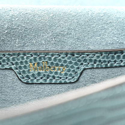 Mulberry Lizard Embossed Calfskin Mini Amberley Satchel Frozen 6 of 12