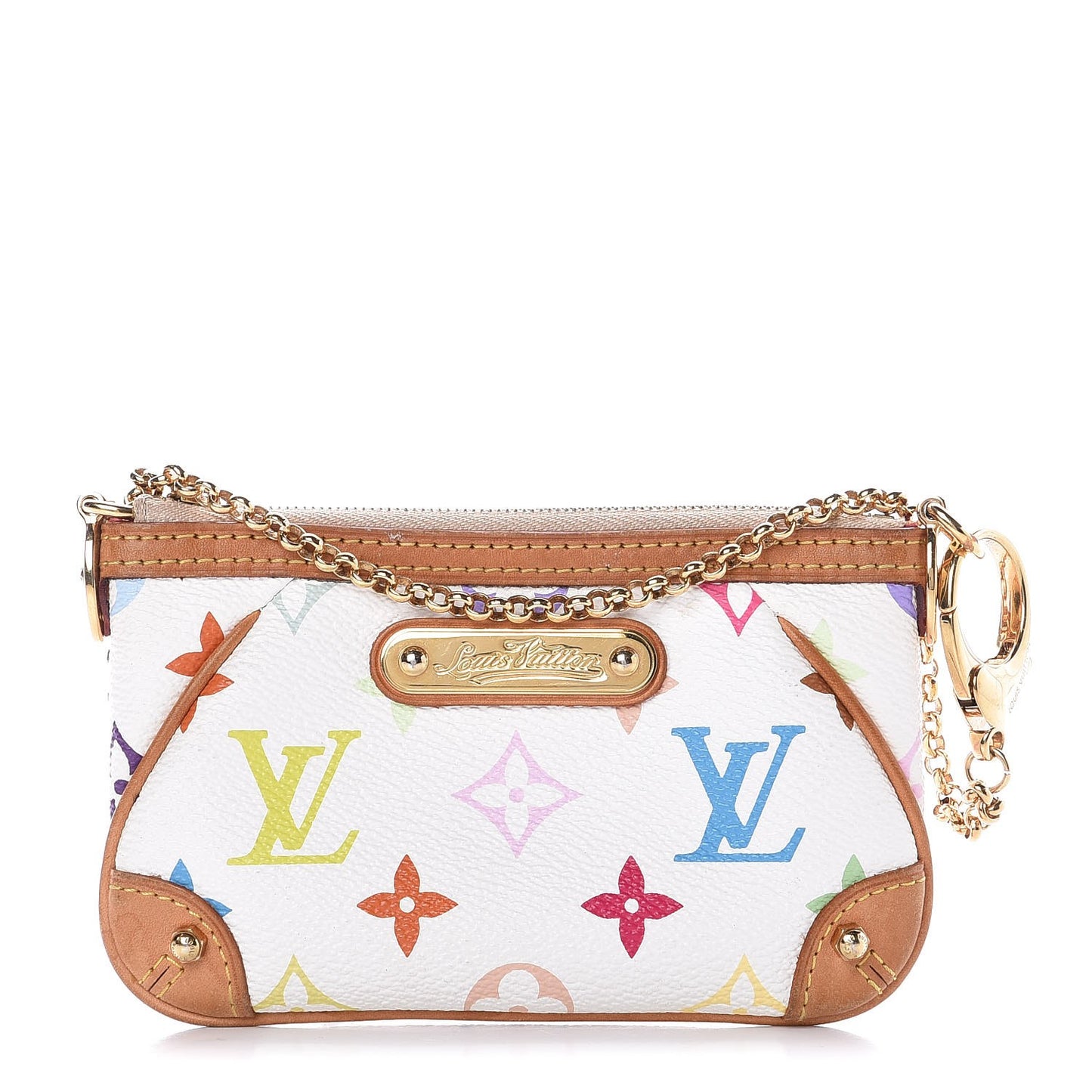Monogram Multicolor Pochette Milla PM White