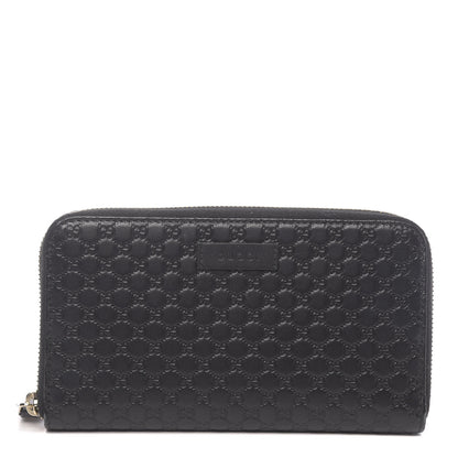 Gucci Microguccissima Zip Around Wallet Black 1 of 15
