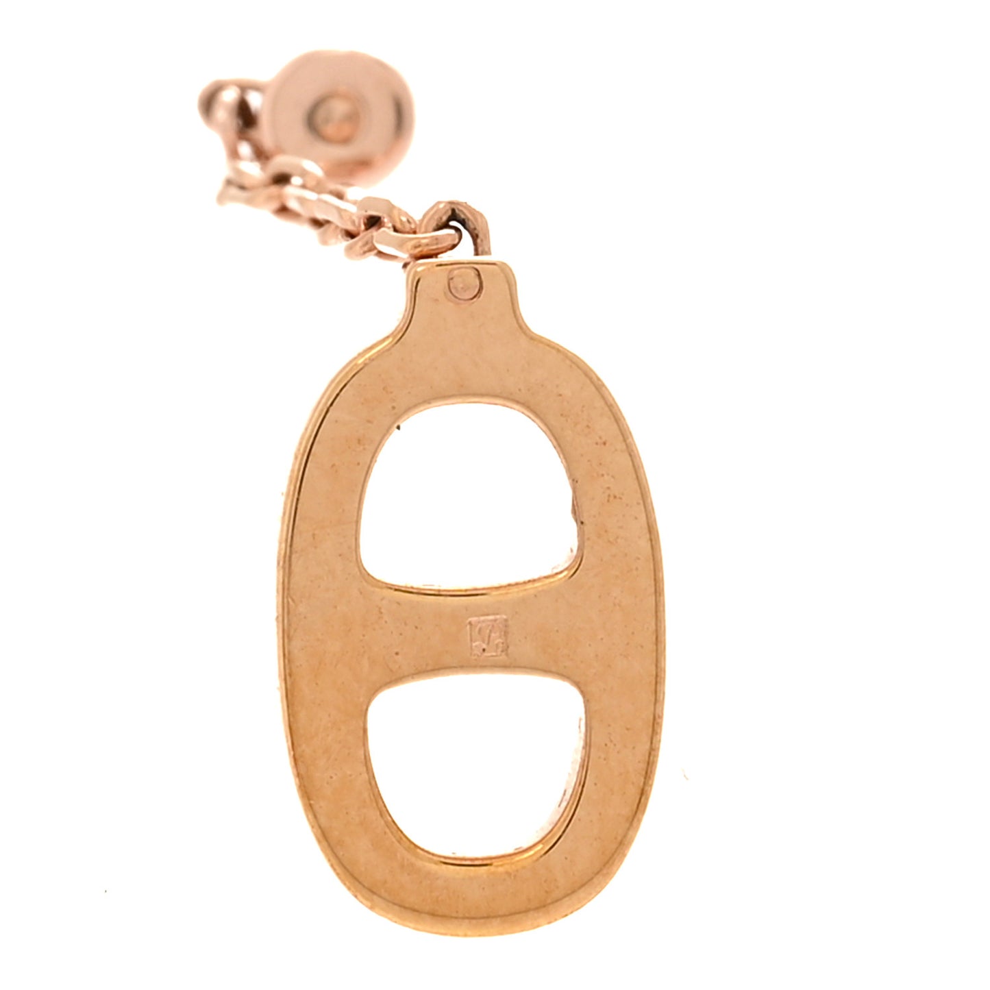 Rose Gold Lacquered Farandole Drop Earrings Black