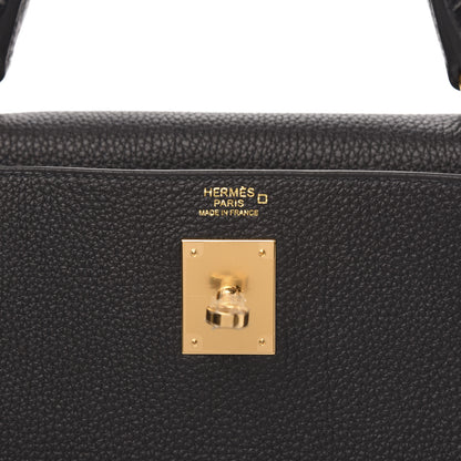 Hermes Togo Matte Alligator Kelly Retourne Touch 32 Black 6 of 11