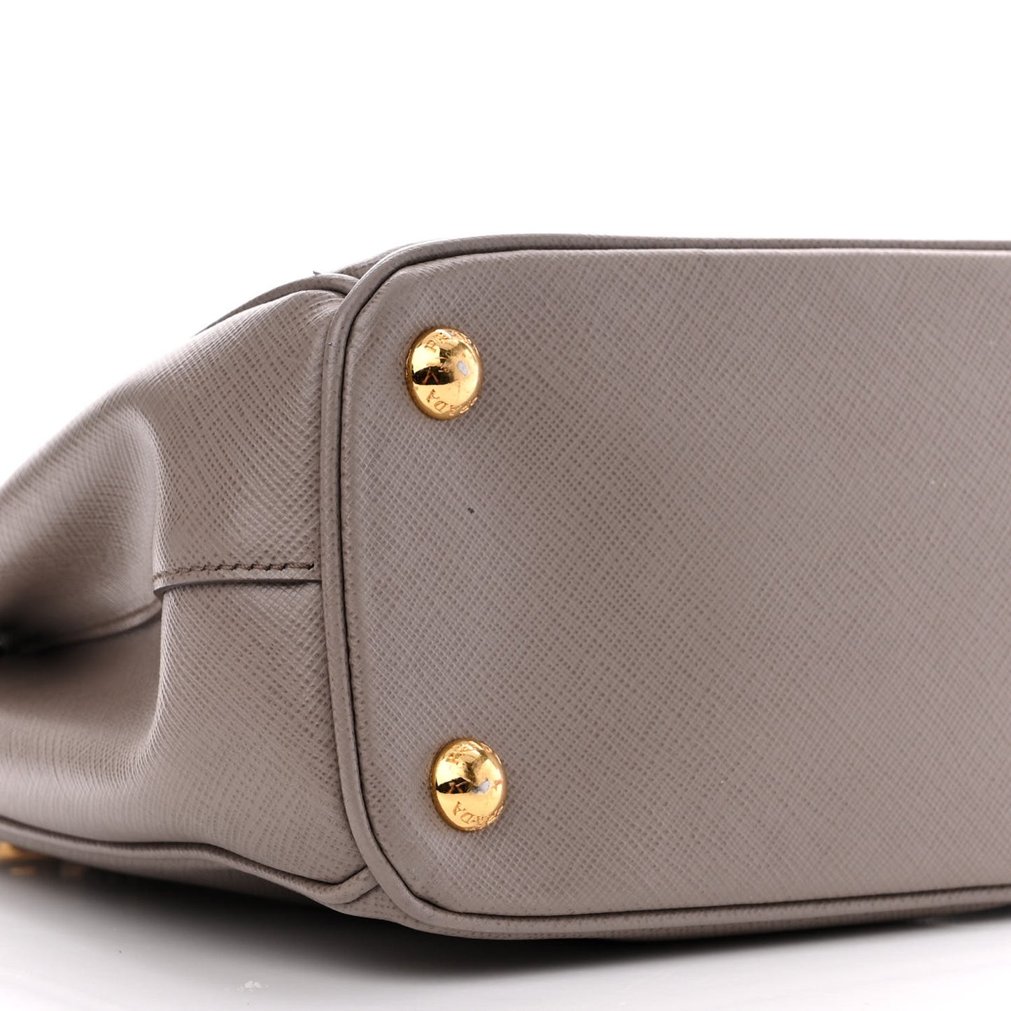 Saffiano Small Galleria Double Zip Tote Argilla