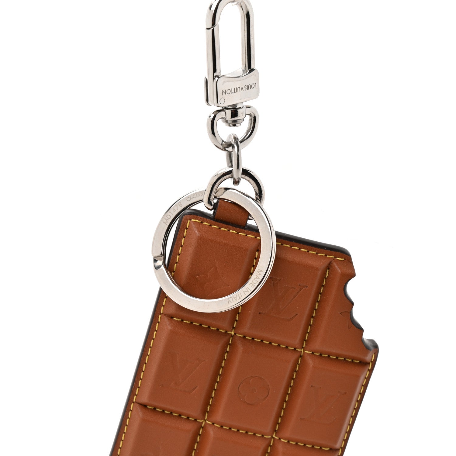 Louis Vuitton Monogram LV Chocolate Bar Bag Charm Key Holder