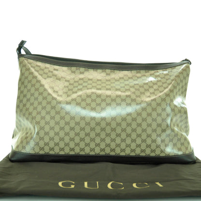 Gucci Crystal Monogram Large Travel Hobo Beige Brown 3 of 9