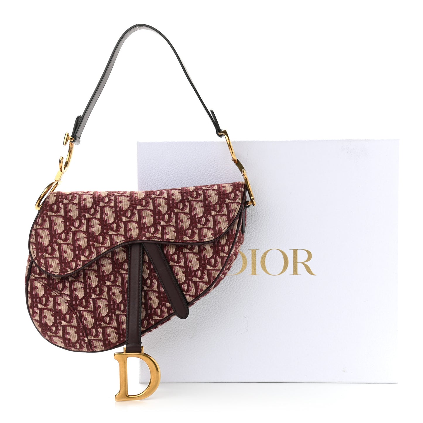 Oblique Saddle Bag Burgundy